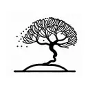 Bonsai pear tree tattoo design idea