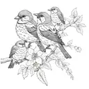 songbirds tattoo design idea