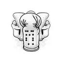 boxing glove tattoo design idea