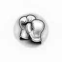 boxing glove tattoo design idea