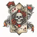 jack playing card tattoo design idea