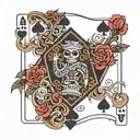 jack playing card tattoo design idea