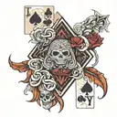 jack playing card tattoo design idea