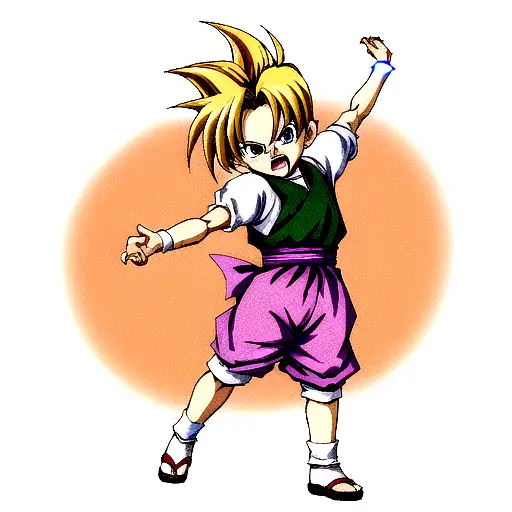 gohan niño tattoo design idea