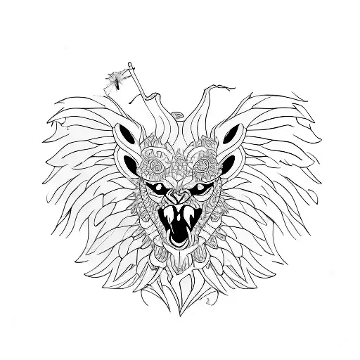 Griffin tattoo design idea