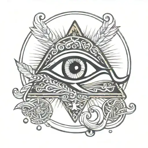 eye of Horus tattoo design idea