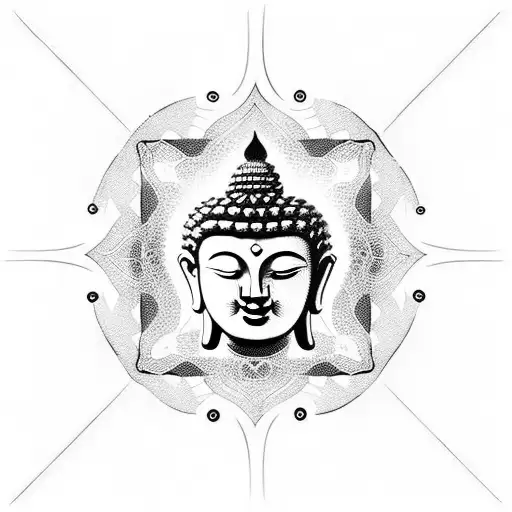 lord buddha spiritual tattoo - Ace Tattooz