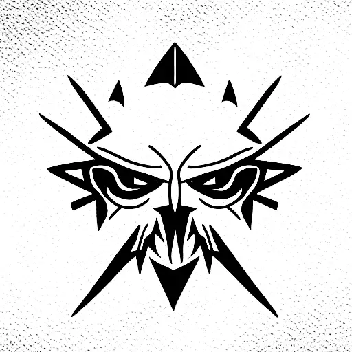 witcher amulet tattoo design idea