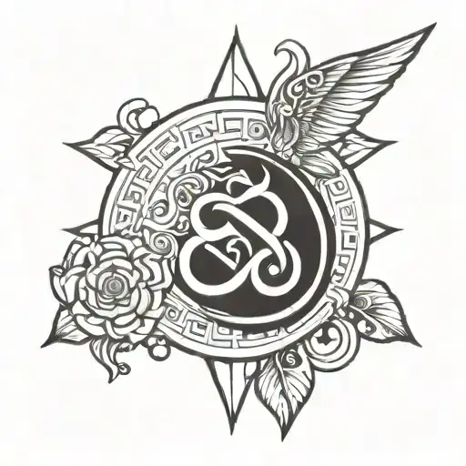 tanit god symbol tattoo design idea