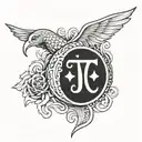 tanit god symbol tattoo design idea