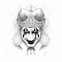 clown tattoo design idea