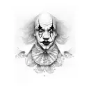 clown tattoo design idea