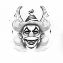 clown tattoo design idea