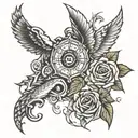 area code tattoo design idea