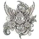 area code tattoo design idea