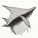 Blanket Ray tattoo design idea