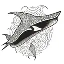 Blanket Ray tattoo design idea