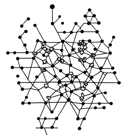 creates a tattoo in the shape of the dopamine molecule. At each end I'd like a popcorn, and on one of the lines i tattoo design idea