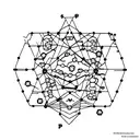 creates a tattoo in the shape of the dopamine molecule. At each end I'd like a popcorn, and on one of the lines i tattoo design idea