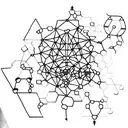 creates a tattoo in the shape of the dopamine molecule. At each end I'd like a popcorn, and on one of the lines i tattoo design idea