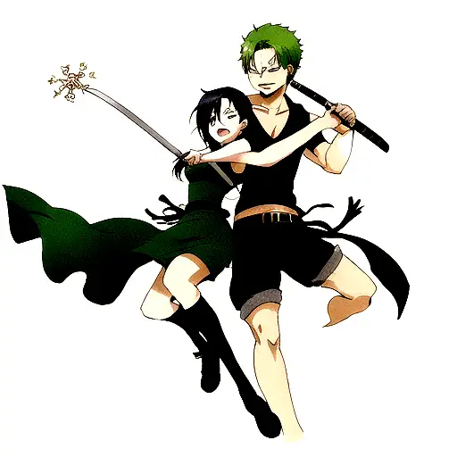 Zoro and Kirito tattoo design idea