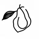 pear tree tattoo design idea