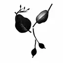 pear tree tattoo design idea