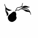 pear tree tattoo design idea