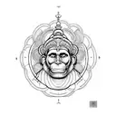 hanuman tattoo design idea
