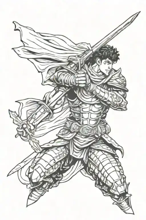 Berserk anime tattoo design idea