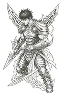 Berserk anime tattoo design idea