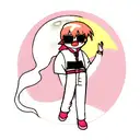 ghost with sunglass tattoo design idea