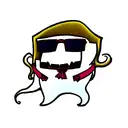 ghost with sunglass tattoo design idea