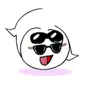 ghost with sunglass tattoo design idea