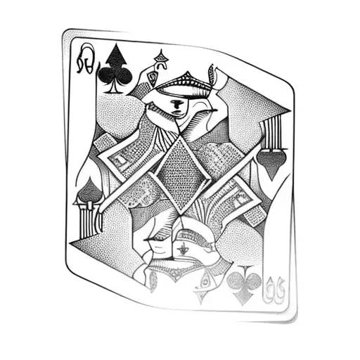 queen of spades  tattoo design idea