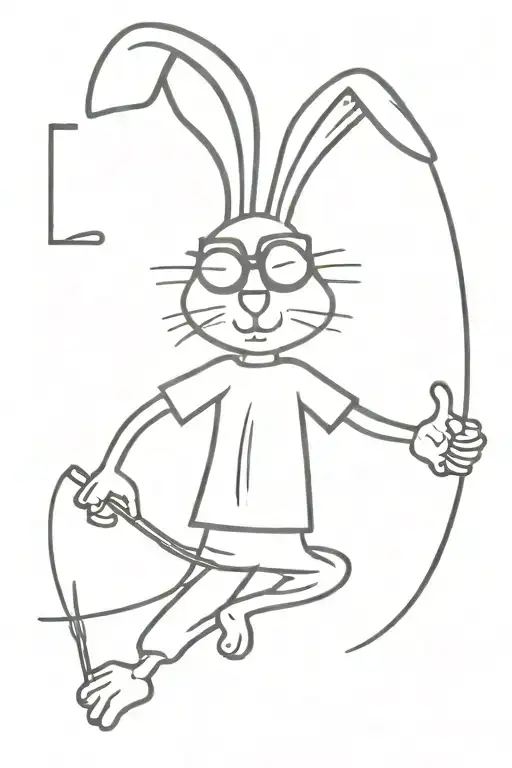 Bad Bunny tattoo design idea