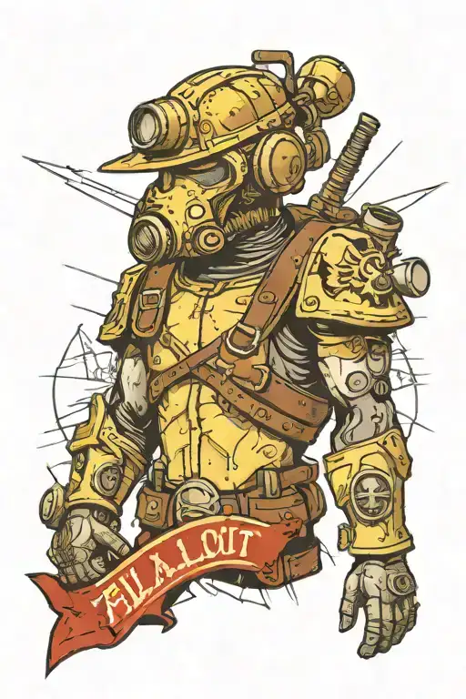 fallout new vegas angle tattoo design idea