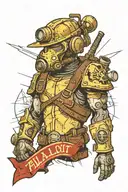 fallout new vegas angle tattoo design idea