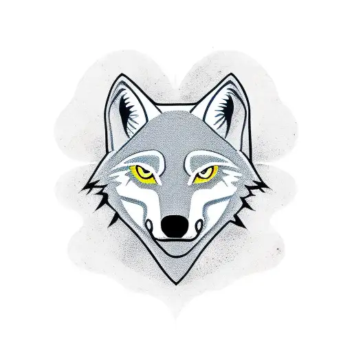 A minimalist tattoo of a wolf wearing a soccer jersey, representing the client's passion for both wolves and football tattoo design idea