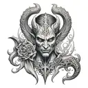 Lucifer tattoo design idea