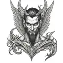 Lucifer tattoo design idea