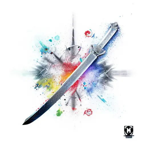 ichigo's sword  tattoo design idea