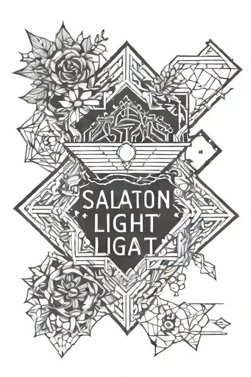 words the Lord is my light and my salvation, whom shall i fear? Psalm 27:12 tattoo design idea