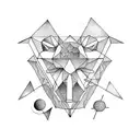 geometry, universe, philosophy, libra  tattoo design idea