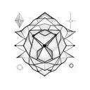 geometry, universe, philosophy, libra  tattoo design idea