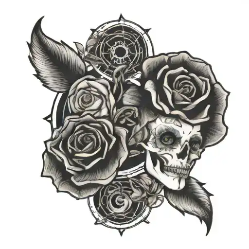 Name Harper and Palmer tattoo design idea