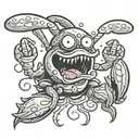 mr krabs tattoo design idea