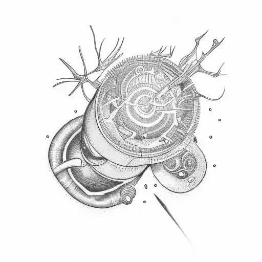 Dr House cane and vicodin tattoo design idea