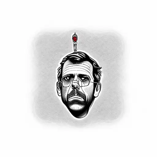 Dr House cane tattoo design idea
