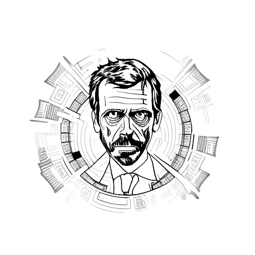 Dr House tattoo design idea